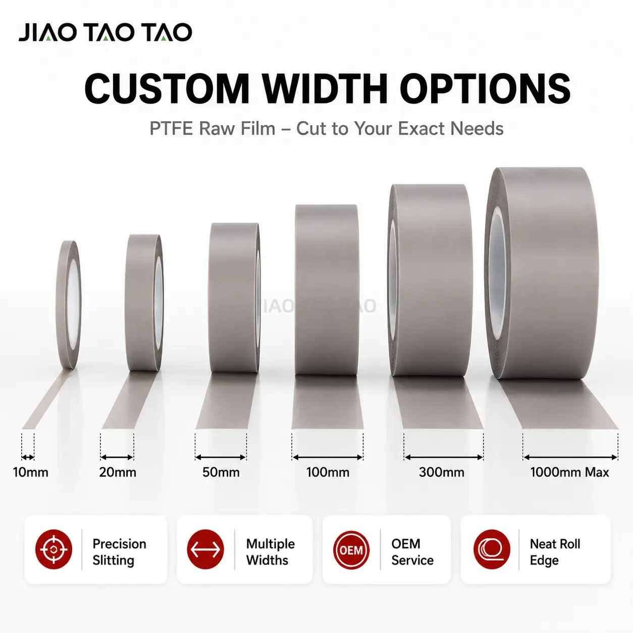 Teflon raw film custom service for insulation, chemical resistance, and industrial processing.